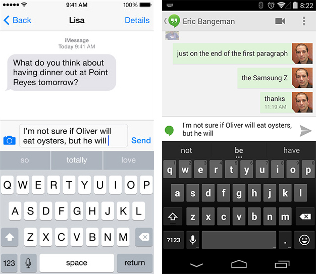 iOS 8 “偷走”了 Android 多少功能？