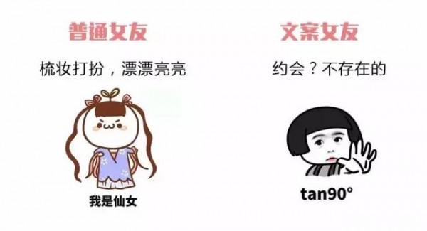 文案女友和普通女友的區(qū)別